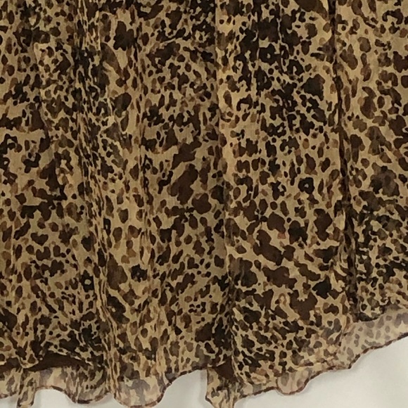 ALLISON TAYLOR silk animal print midi skirt - Picture 3 of 11